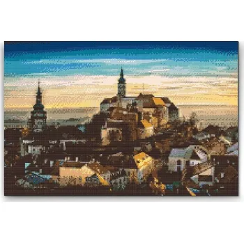 Diamantové malování Painting Queens Diamantové malování Mikulov, 60 × 80 cm, vypnuté plátno na rám, hranaté