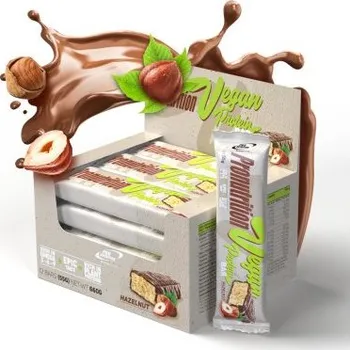 Pro Nutrition PRONUTRITION VEGAN BAR 12 ks Příchuť: Lískový oříšek, Balení: 12 x 55g