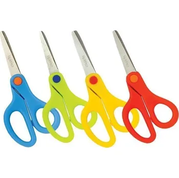 Kancelářské nůžky Nůžky školní 13 cm asymetrické, mix barev