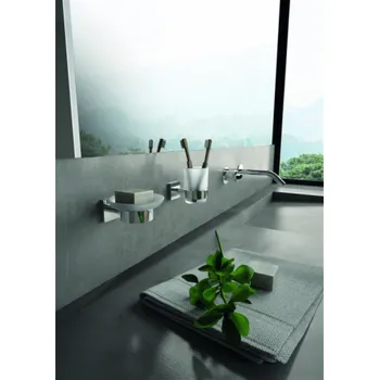 Mýdlenka Miska na mýdlo DOMOLETTI FUJI, chrom, 11×13 cm