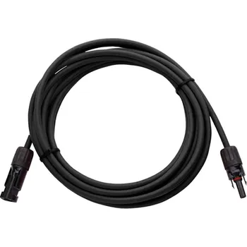 solární kabel Solární kabel 4 mm2, černý s MC4 konektory 1 m
