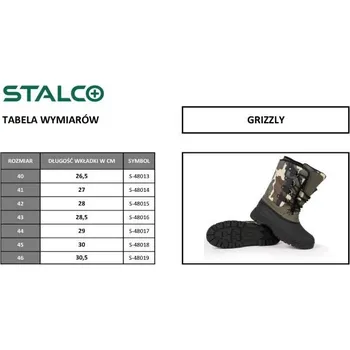 Pracovní obuv Sněhule GRIZZLY, 40, STALCO