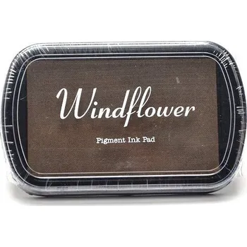 Dětské razítko Razítkovací polštářek hobby, 10 x 6 cm, hnědý