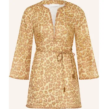 Dámské šaty Zimmermann Dámská Tunika Awaken Z Lnu, tmavě žlutá / hnědá /...