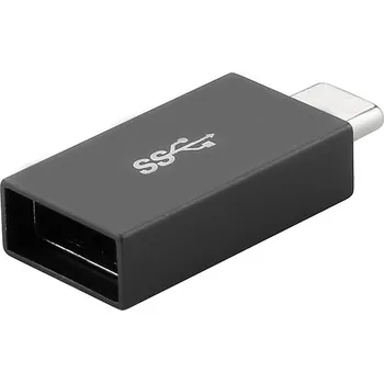 Datový kabel Přepojka / adaptér USB-C samec na USB-A 3.2 samice pro Apple MacBook - kovová - černá