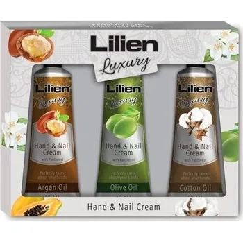 Péče o ruce Lilien Luxury krémy na ruce a nehty mix 3x 40 ml