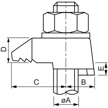 svorka BEAM CLAMP BB1G16 svorka pro ocelové nosníky, certif. M16, litina žárový pozink (25 ks)