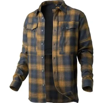 Rybářské oblečení GEOFF ANDERSON - Košile s dlouhým rukávem Ezmar All Year Žlutá šedá vel. M