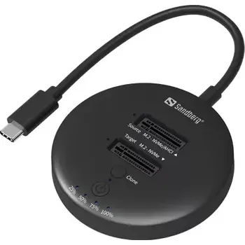SSD disk Sandberg USB3.2 Cloner Dock for NVMe M.2 SSD