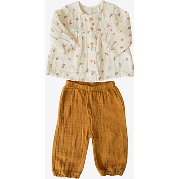 Kojenecká souprava kitikate 2Dílná dívčí mušelínová souprava_S37582 Velikost: 1 - 3 MĚSÍCE