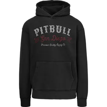 Pánská mikina PitBull West Coast - pánská KP mikina STRENGHT & RESPECT washed grafitová L