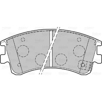 Brzdová destička Sada brzdových destiček, kotoučová brzda VALEO 301648