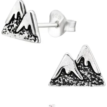 Náušnice Prosperk Stříbrné náušnice pecky hory stříbro S2011