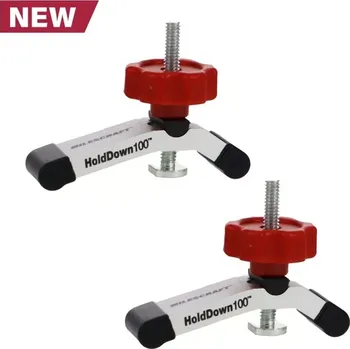 Truhlářská svěrka T-Trax - HoldDown100™ svěrka do vodicích lišt s T profilem 2ks, Milescraft, M4035