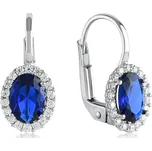 Lillian Vassago Zlaté patentové náušnice s barevnými a čirými zirkony LLV11-SGER102WOSF