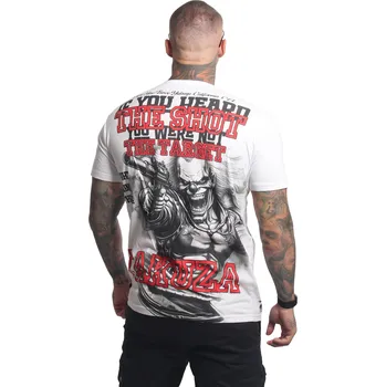 Pánská móda Pánské triko Yakuza Target Regular 27013 white velikost: XXL