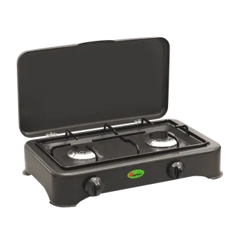 Turistický vařič Vařič dvouplamenný smaltovaný antracit