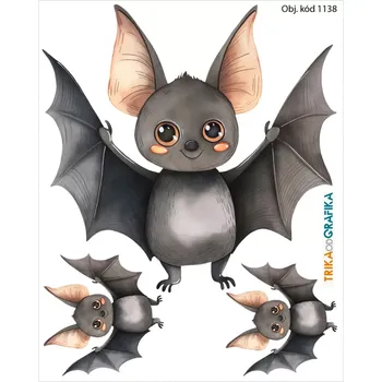 Textilie k potisku Netopýr – nažehlovačka 14x11