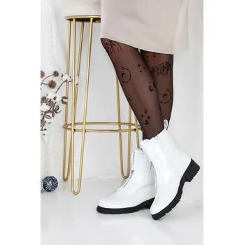 Dámská zimní obuv Chun sen Lesklé kotníkové zimní boty 5531-3WH Velikost: 38