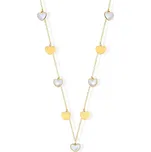 Lillian Vassago Zlatý náhrdelník se srdíčky LLV59-GN016