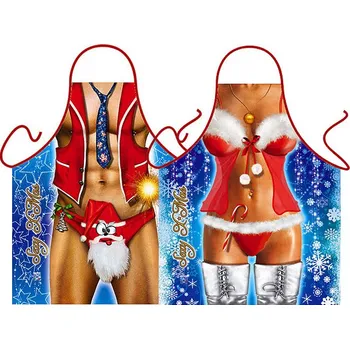 Kuchyňská zástěra Zástěry Vánoční muž a žena