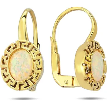 Náušnice Lillian Vassago Zlaté patentové náušnice s opálem LLV98-GER047
