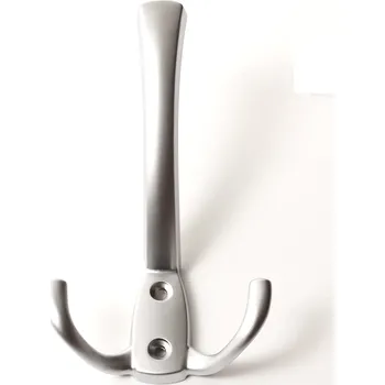 Věšák 770179 věšák kov satén chrom (Nástěnný věšák v povrchu satén chrom. Jednoduchý a funkční doplněk do interiéru.)