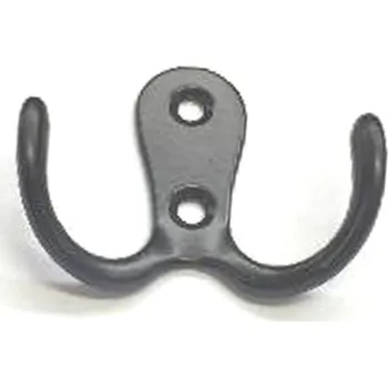 Věšák 97028 dvojháček černý 43x50mm (Nástěnný dvojháček. Praktický doplněk do interiéru.)