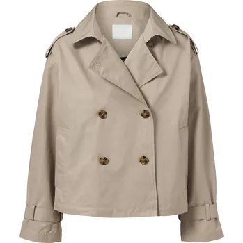 Dámský kabát 632806 - Tchibo - Krátký trenčkot - pro ženy - vel. 46 - barva: béžová