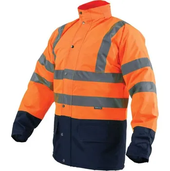 pracovní bunda Bunda zateplená výstražná FLASH, XL oranžová STALCO S-44058
