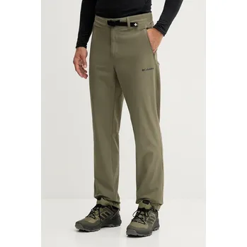 Pánské kalhoty Outdoorové kalhoty Columbia Essential Hike pánské, zelená barva, 2136921 78X, vel. M