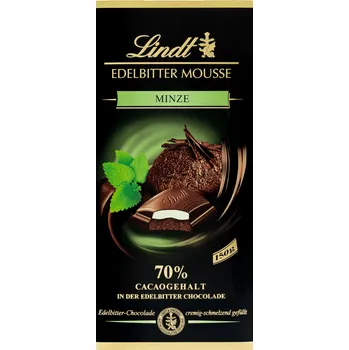 Cukrovinka Lindt Edelbitter Mousse Minze 150g