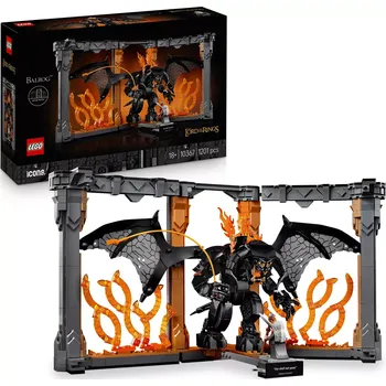 Stavebnice LEGO LEGO® Icons 10367 Knižní zarážka: Pán prstenů – Balrog™