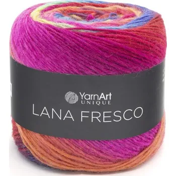 Příze YarnArt Příze Lana Fresco - 8113 růžovo-barevný melír
