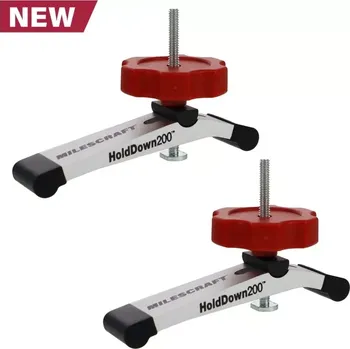 Truhlářská svěrka T-Trax - HoldDown200™ svěrka do vodicích lišt s T profilem 2ks, Milescraft, M4036