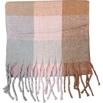 Šála Dámská šála s třásněmi barva H