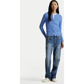 Dámský svetr Polo Ralph Lauren Kardigan 211971868009 Světle modrá Slim Fit XL