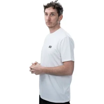 Rybářské oblečení Tričko Nash Make It Happen Carp Logo T-Shirt Ecru Velikost XL