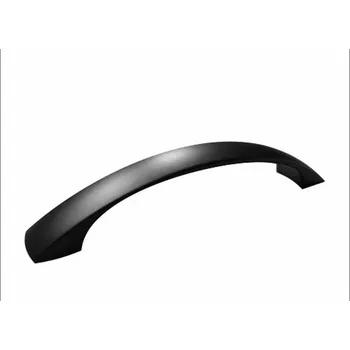 Nábytkové kování 770454 úchytka RUGBY typ U70-rozteč 160mm černý lak (Designová úchytka typu U70 s černým lakovaným povrchem. Rozteč 160mm. Specifický tvar a profil pro moderní interiéry.)