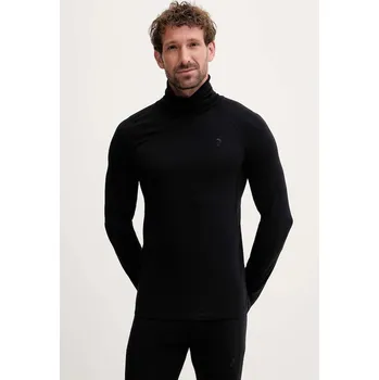 Pánská košile Funkční košile s dlouhým rukávem s vlněnou směsí Peak Performance Magic černá barva, G80933 99X, vel. L