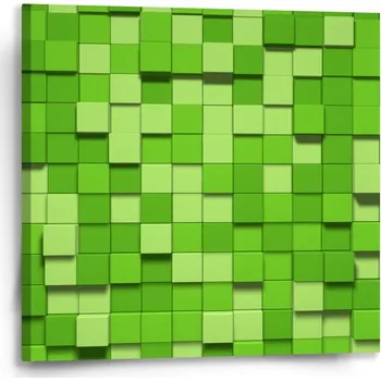 Obraz Sablio Obraz Green Blocks 3D Varianta: 50x50cm