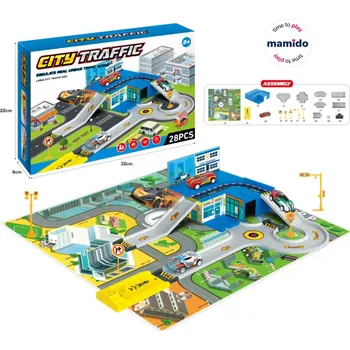 autodráha Mamido Garáž město s dráhou a podložkou MT1252