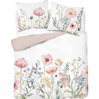 Povlečení DETEXPOL Francouzské povlečení 3D Květinová louka micro Polyester - mikrovlákno, 220/200, 2x70/80 cm