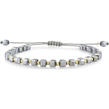 Náramek Lillian Vassago Šňůrkový náramek s křištály a zlatými komponenty LLV07-GB015