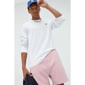 Pánské tričko Bavlněné tričko s dlouhým rukávem Dickies DK0A4Y4RWHX1 bílá 00X, vel. M