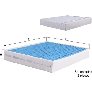 Kabinový filtr Filtr vzduchu v interiéru MAHLE ORIGINAL LAO 1151/S