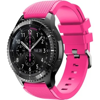 Řemínek na hodinky Silikonový řemínek růžový 22mm