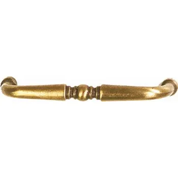 Nábytkové kování UD2 Úchyt 94-96mm staromosaz (Visací úchytka model UD2 s povrchem ze staré mosazi. Rozteč 94-96mm, autentický antik vzhled pro designové projekty.)