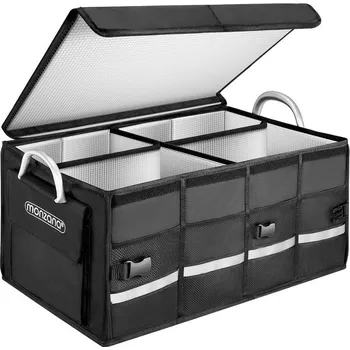 Organizér do auta Zateplený organizér do kufru auta 60x35x30cm | černý