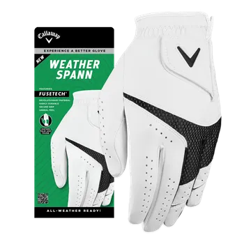 Pánské oblečení Callaway Weather Spann 24, Pravá M, White, pánské